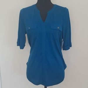 Sonoma Women's Shirt, Medium, Teal Blue (New With Tags)